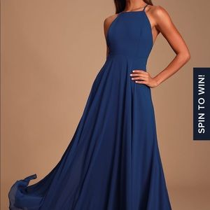 Navy blue lulus maxi dress